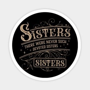 White Christmas Sisters Magnet